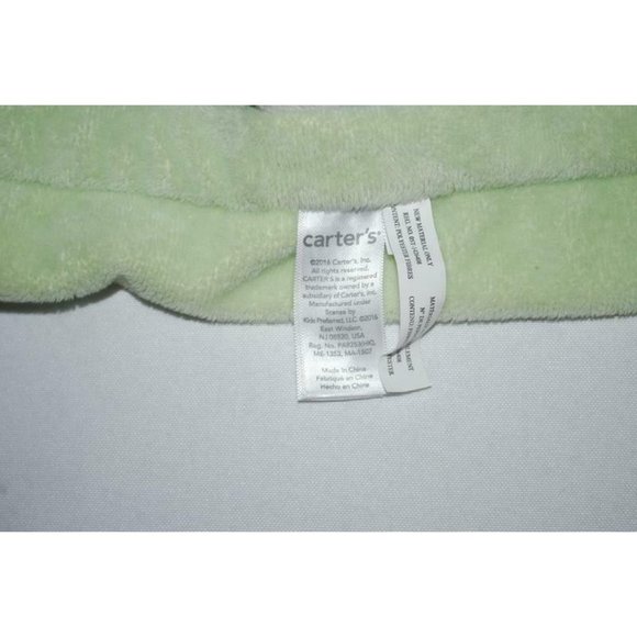 Carters Green Blue Elephant Gray White Security Blanket Baby Lovey - Picture 5 of 5